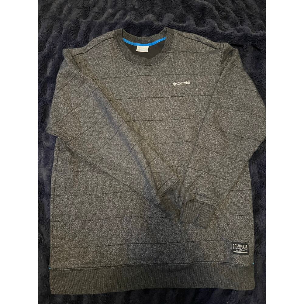 Columbia Men’s XXL Gray Crewneck Sweatshirt Pullover Outdoor Fleece EUC